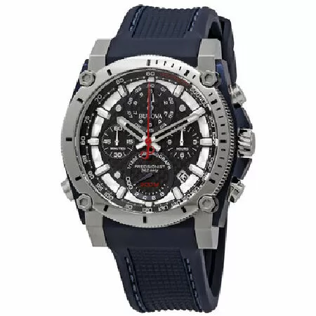 Đồng Hồ Bulova Precisionist Chronograph Black Carbon Dial