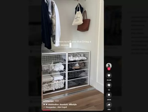 Minimalist Living Tour hoặc What's In My Bag