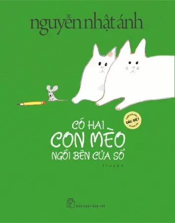Hai con mèo ngồi bên cửa sổ