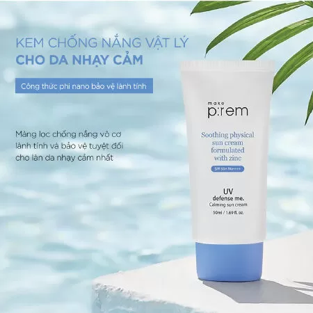Kem chống nắng vật lý Make P:rem
