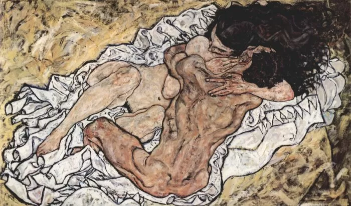 The Embrace – Egon Schiele, 1917
