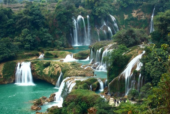 Silver waterfall
