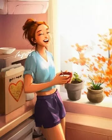 Shy and self-assured