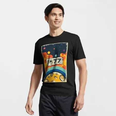 1977 abstract design with vintage style Active T-Shirt
