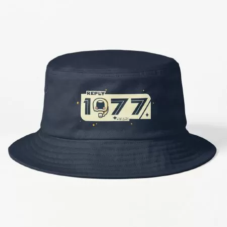 1977 abstract design with vintage style Bucket Hat