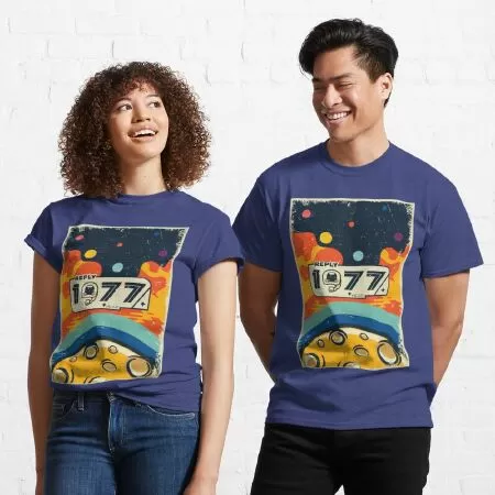 1977 abstract design with vintage style Classic T-Shirt