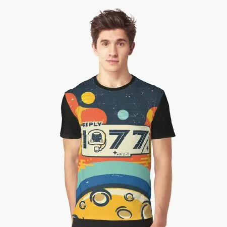 1977 abstract design with vintage style Graphic T-Shirt