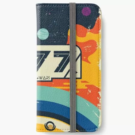 1977 abstract design with vintage style iPhone Wallet