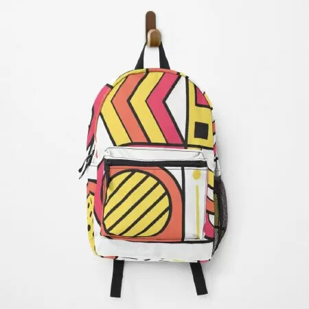 Abstract design square combined with circle Backpack