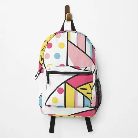Geometric block abstract design Backpack
