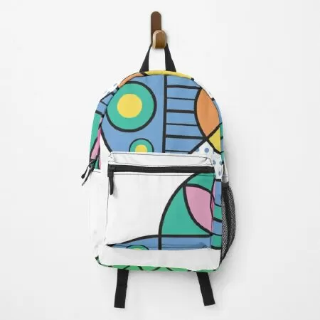 Geometric collection with stylized lotus motifs Backpack