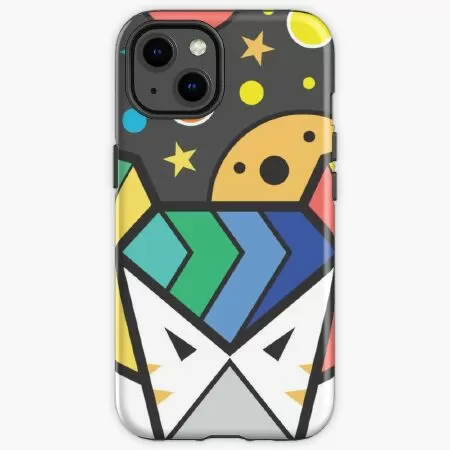 A collection of stylized geometric drawings iPhone Case