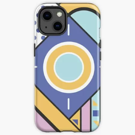 A collection of stylized geometric drawings iPhone Case