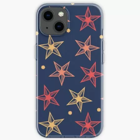 Abstract star pattern iPhone Case