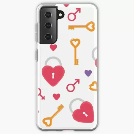 Valentine Seamless Patterns Samsung Galaxy Phone Case