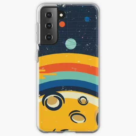 1977 abstract design with vintage style Samsung Galaxy Phone Case