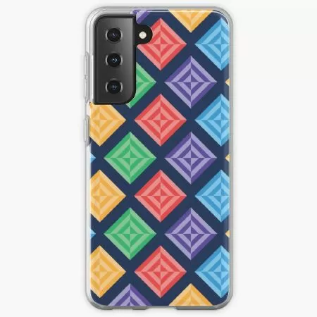 Unique square block abstract design Samsung Galaxy Phone Case