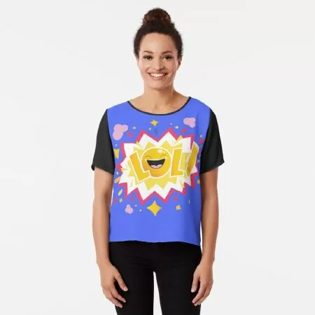 Laugh Out Loud Chiffon Top