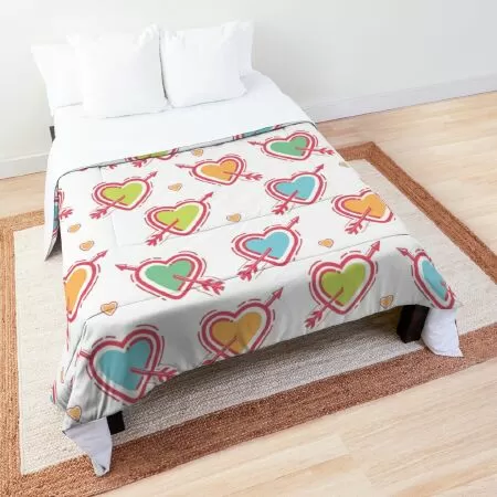 Heart Seamless Patterns Comforter