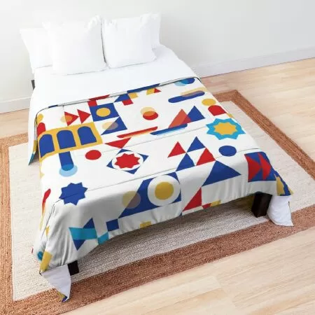 Various geometric abstract designs Comforter