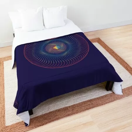 Abstract geometry Comforter