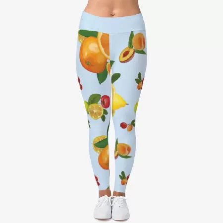 Legging Orange and lemon pattern
