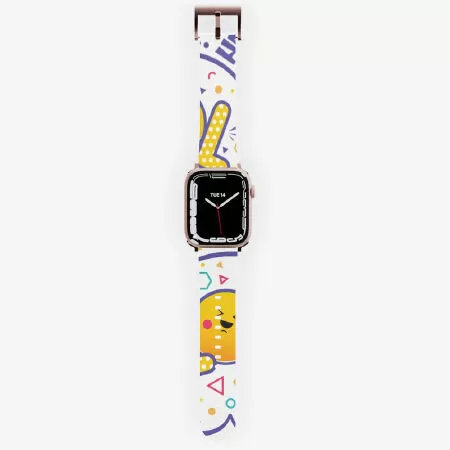 Very cute lol clock Apple Watch Band - Rose Gold