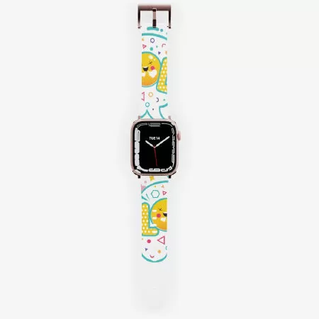Very cute lol clock Apple Watch Band - Rose Gold