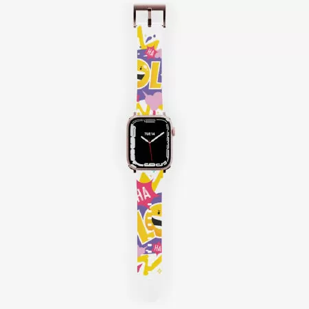 Very cute lol clock Apple Watch Band - Rose Gold