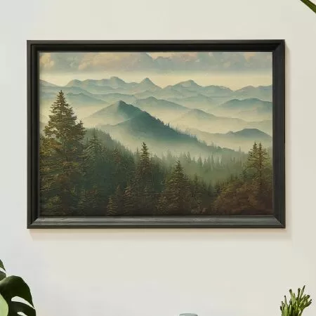 Mountain View Forest Printable Wall Art