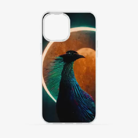 Abstract peacock and moonlight #1