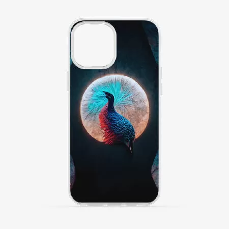 Abstract peacock and moonlight #3