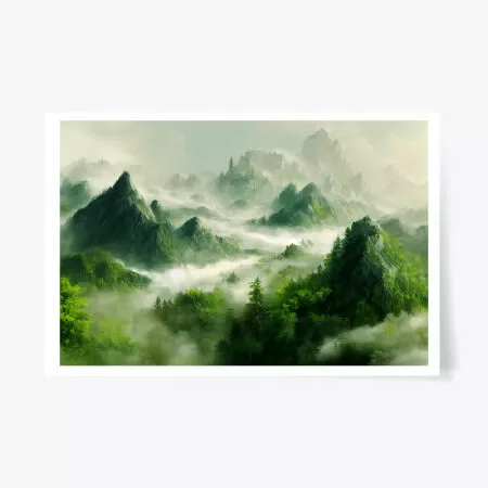 The majestic mountains and forests