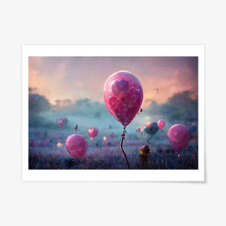 Balloons in the wind