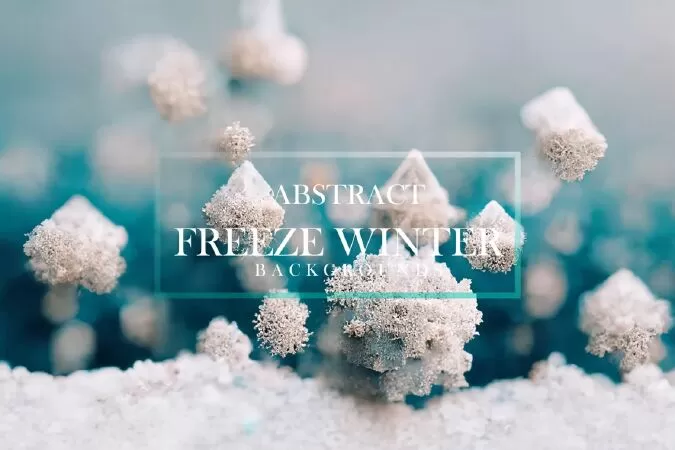 Freeze Winter Backgrounds #01, Digital Backgrounds