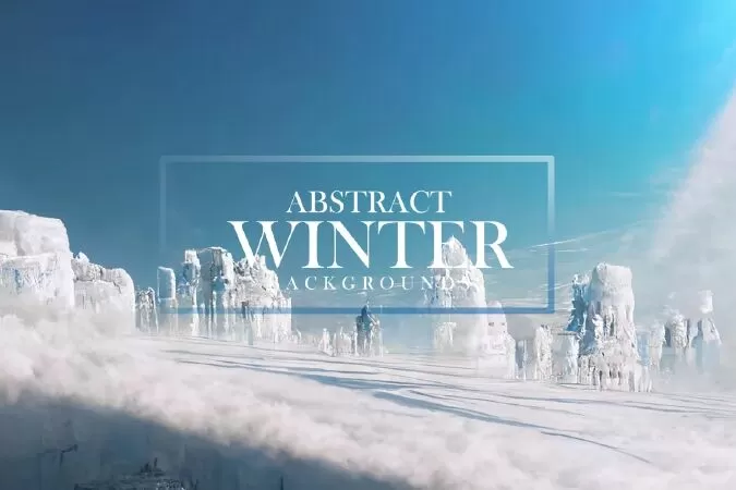 Abstract Winter Backgrounds #01, Digital Backgrounds