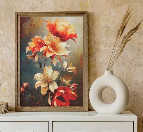 Vintage Haute Flower Digital Painting