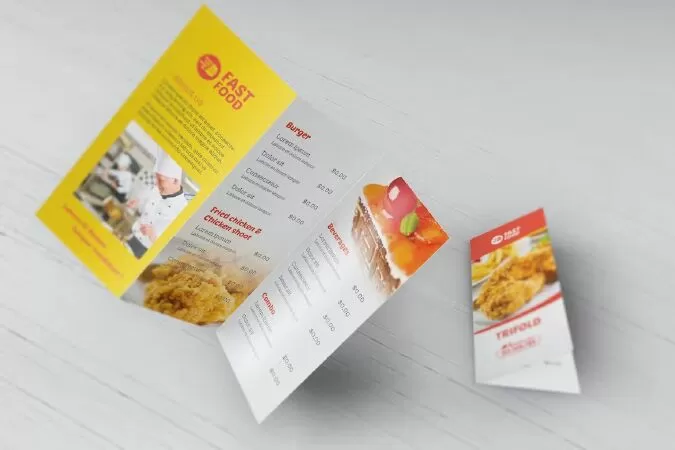 Restaurant/ Fast Food - Trifold Brochure Template