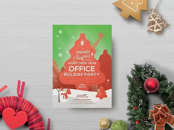 Office Holiday Party - Flyer Template