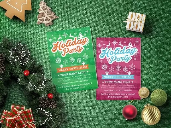 Holiday Party Flyer Template 02