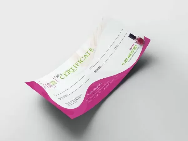 Nail Salon/ Gift Certificate and Business Card Tem