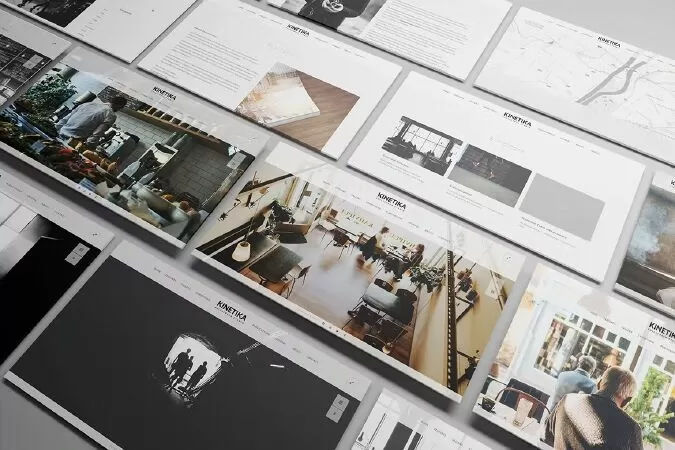 Perspective presentation Web Mockup 01