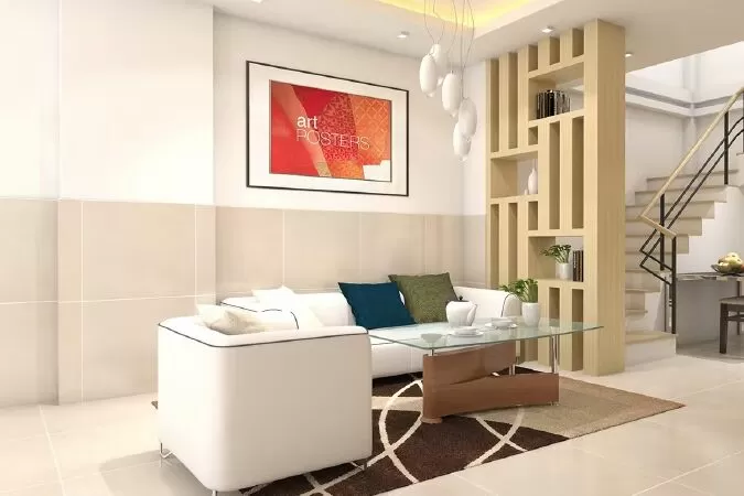 Interior With Poster Frames Mock-up Vol.2
