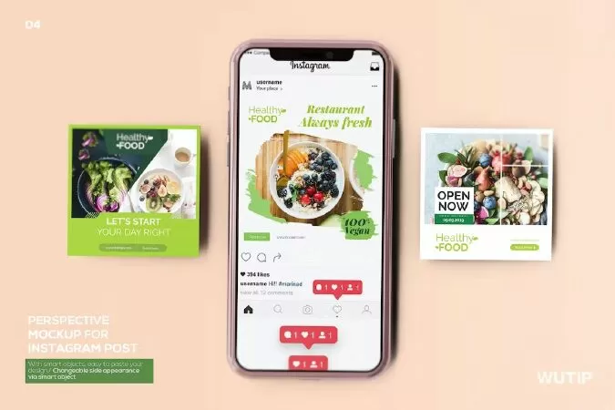 Perspective Mockup for Instagram Post 04