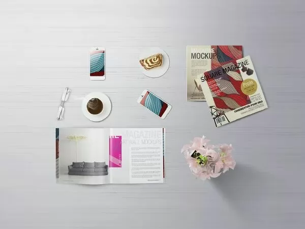 Brochure - Square Magazine Mockups