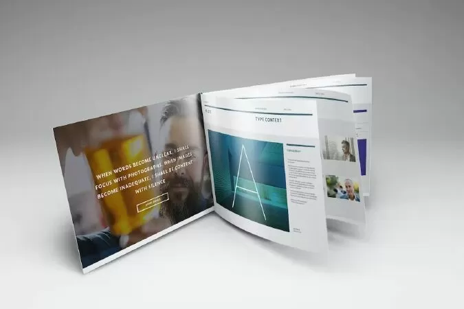 A4 Landscape Brochure Mockups
