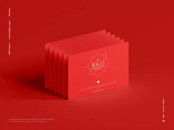 Free Pro 85×55 mm Business Card Mockup