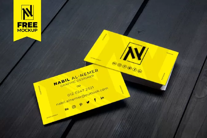 Free Business Card Mockup Vol 01