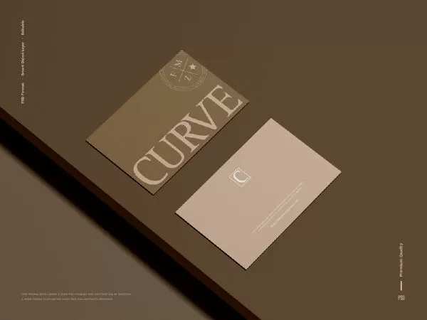 Free Premium Branding 85×55 mm Business Card Mockup
