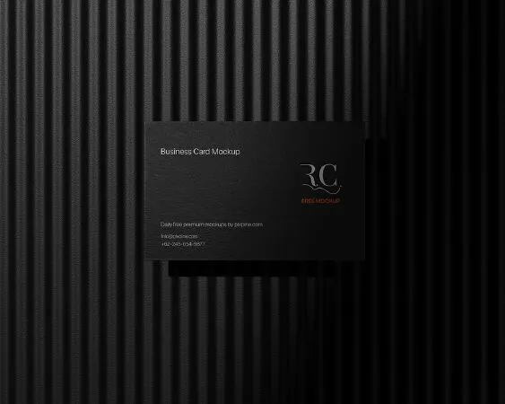 Free Premium Business Card Mockup 2
